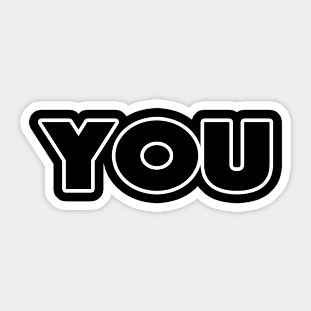 You You Sticker TeePublic